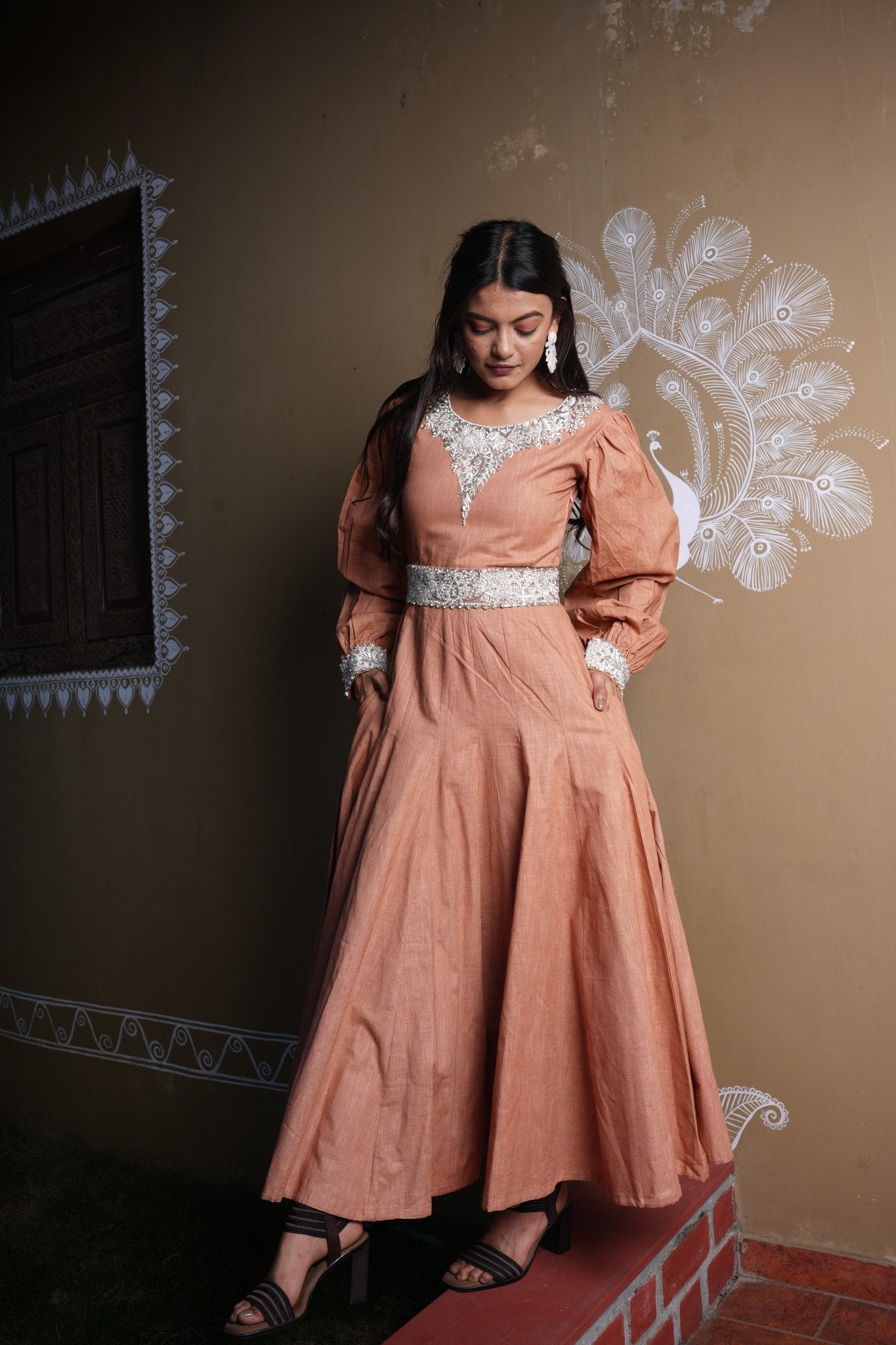 Blush Pink Embellished Gown