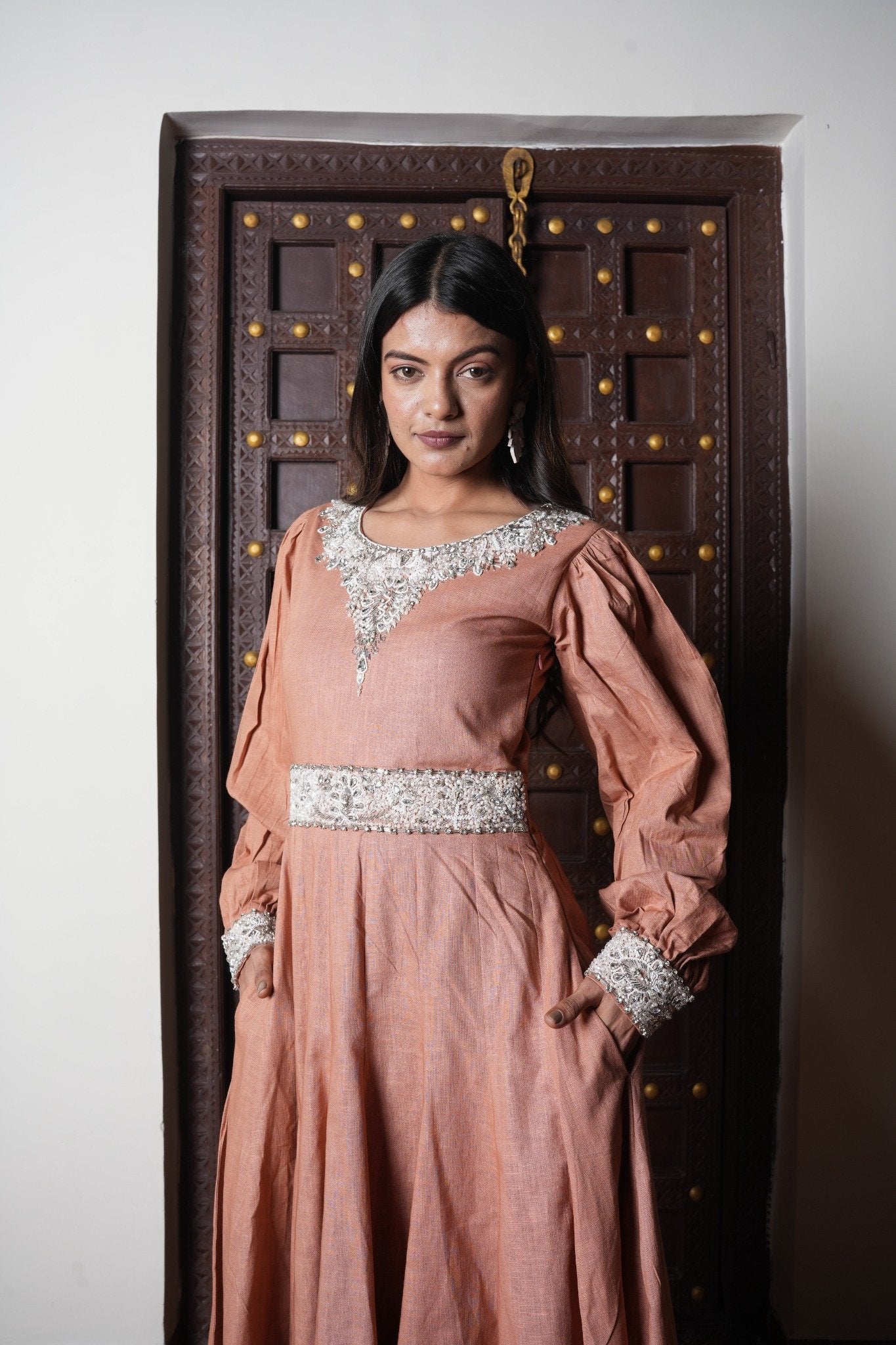 Blush Pink Embellished Gown