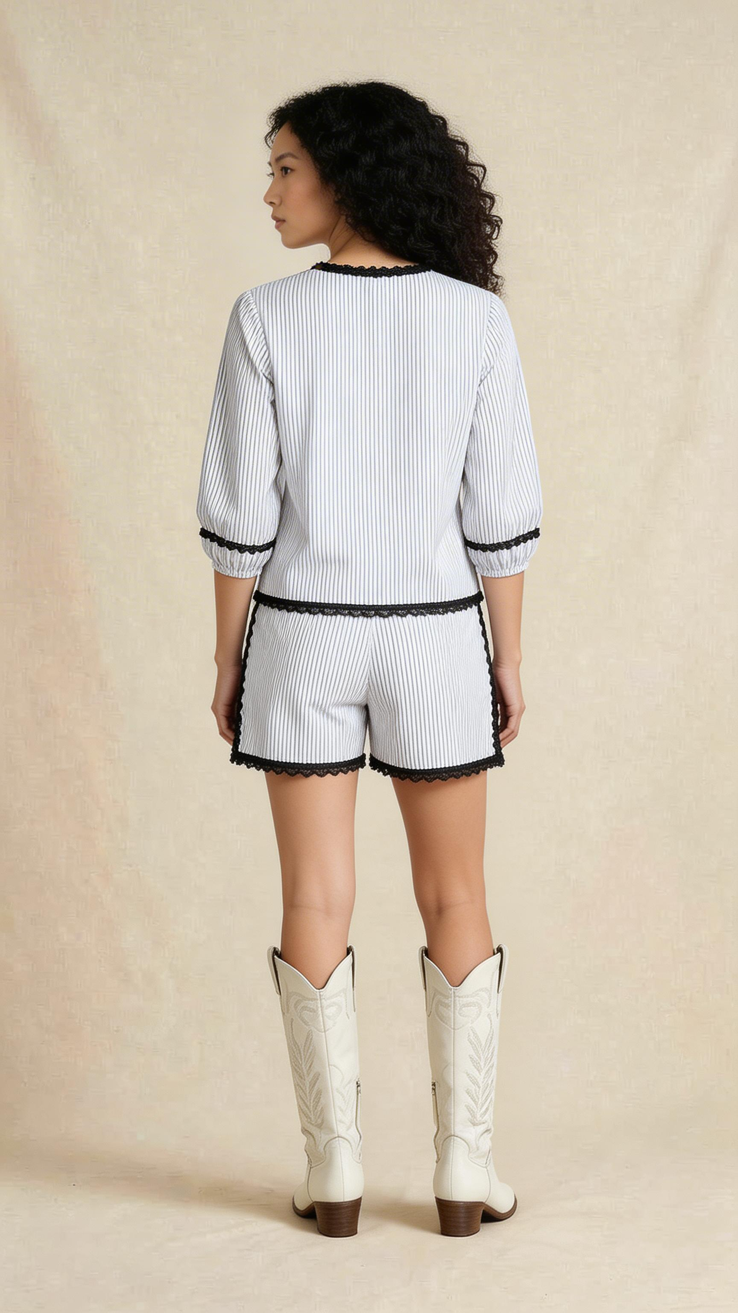 Monochrome Stripe Co-ord Set
