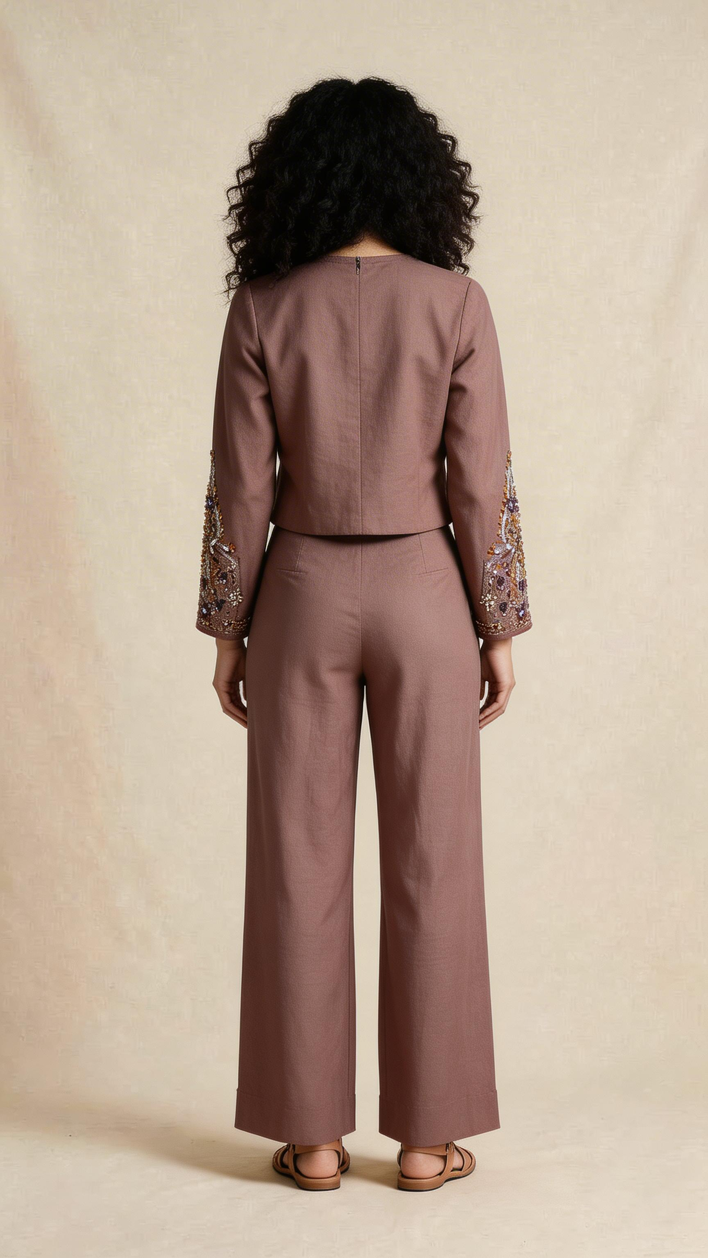 Dusty Rose Embellished Co-ord Set