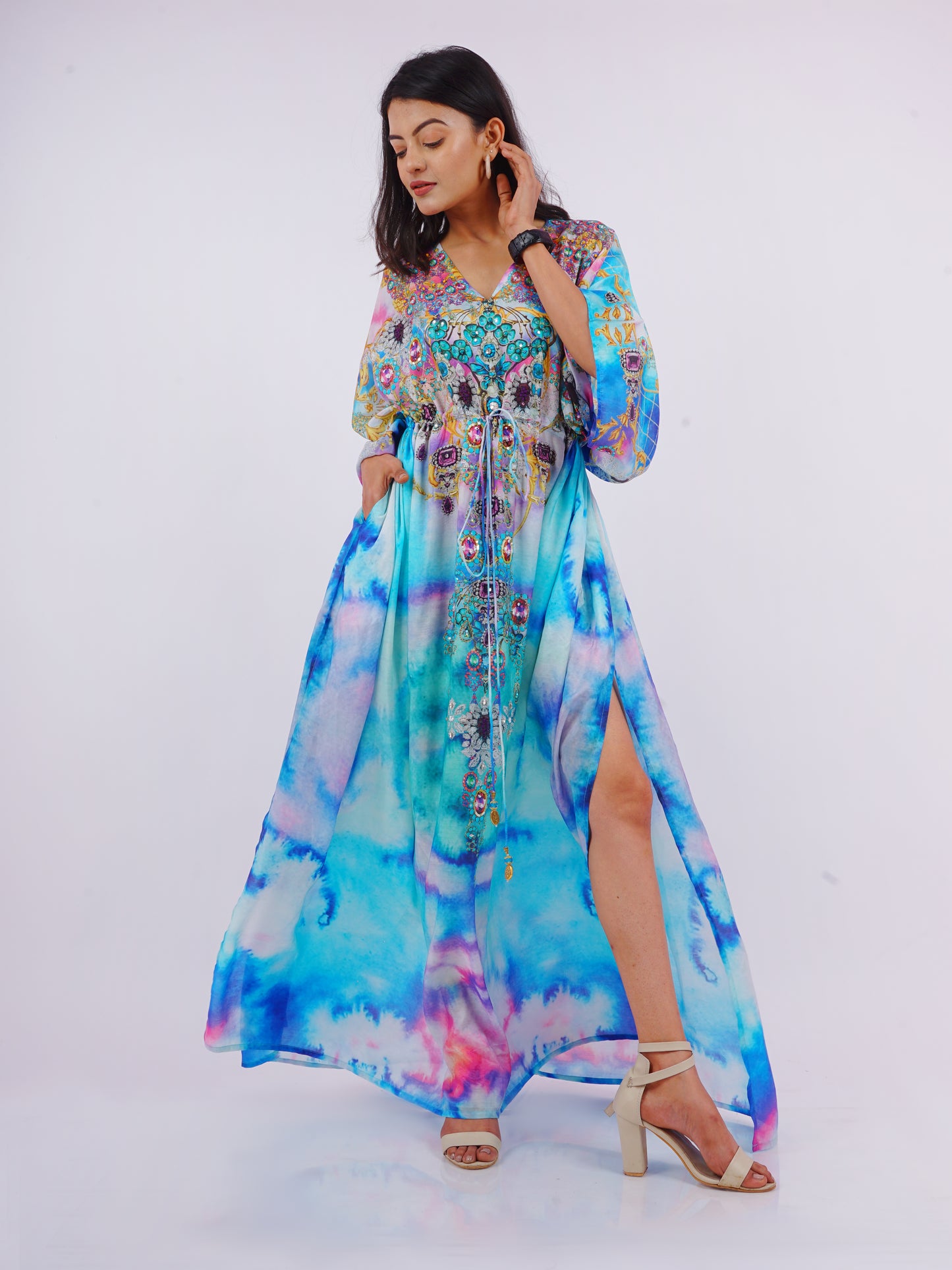 Sky Blue Kaftan