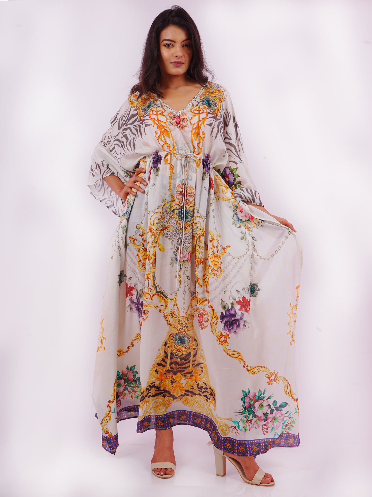 White Golden Kaftan