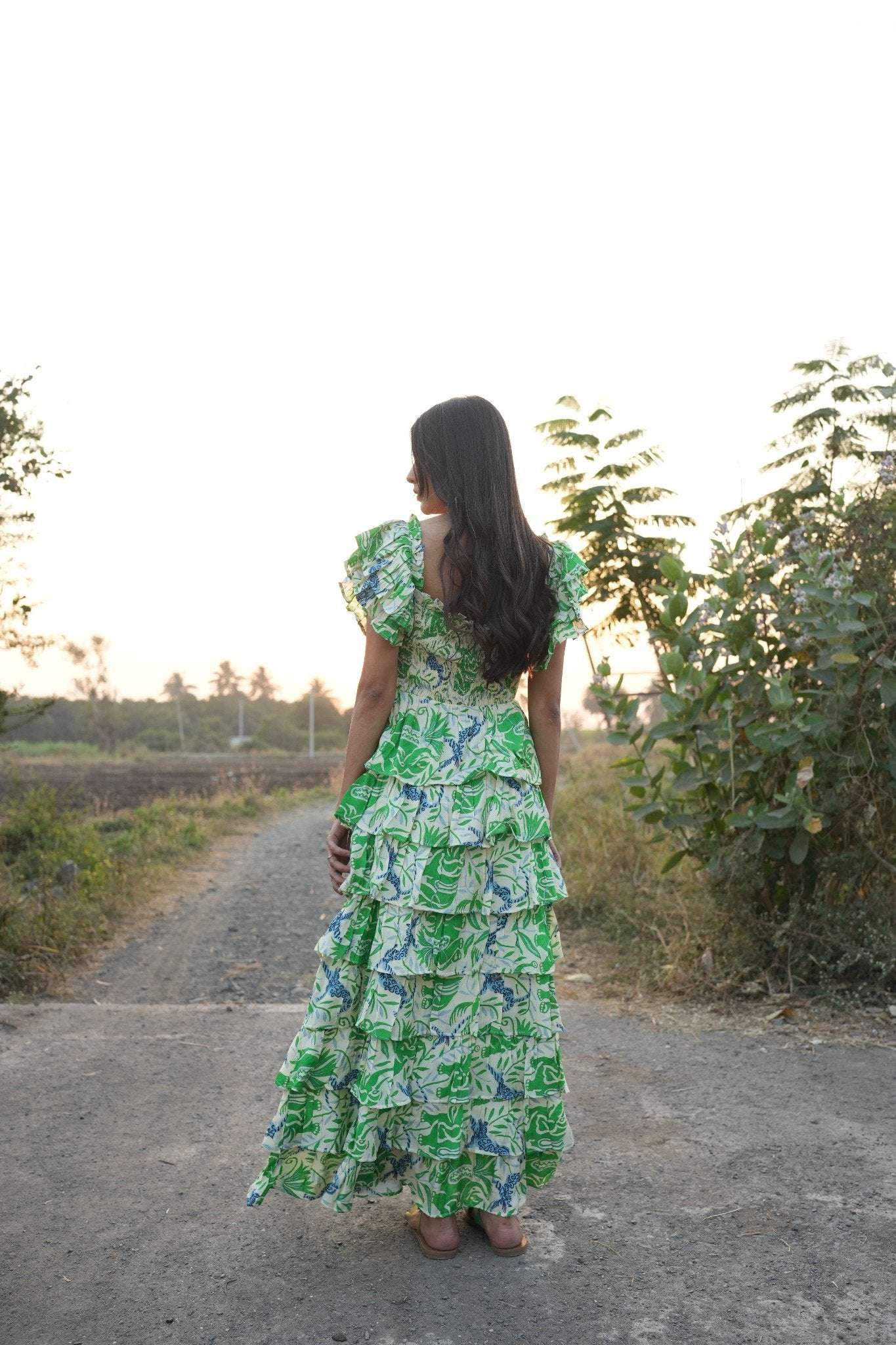 Printed Muslin Dress