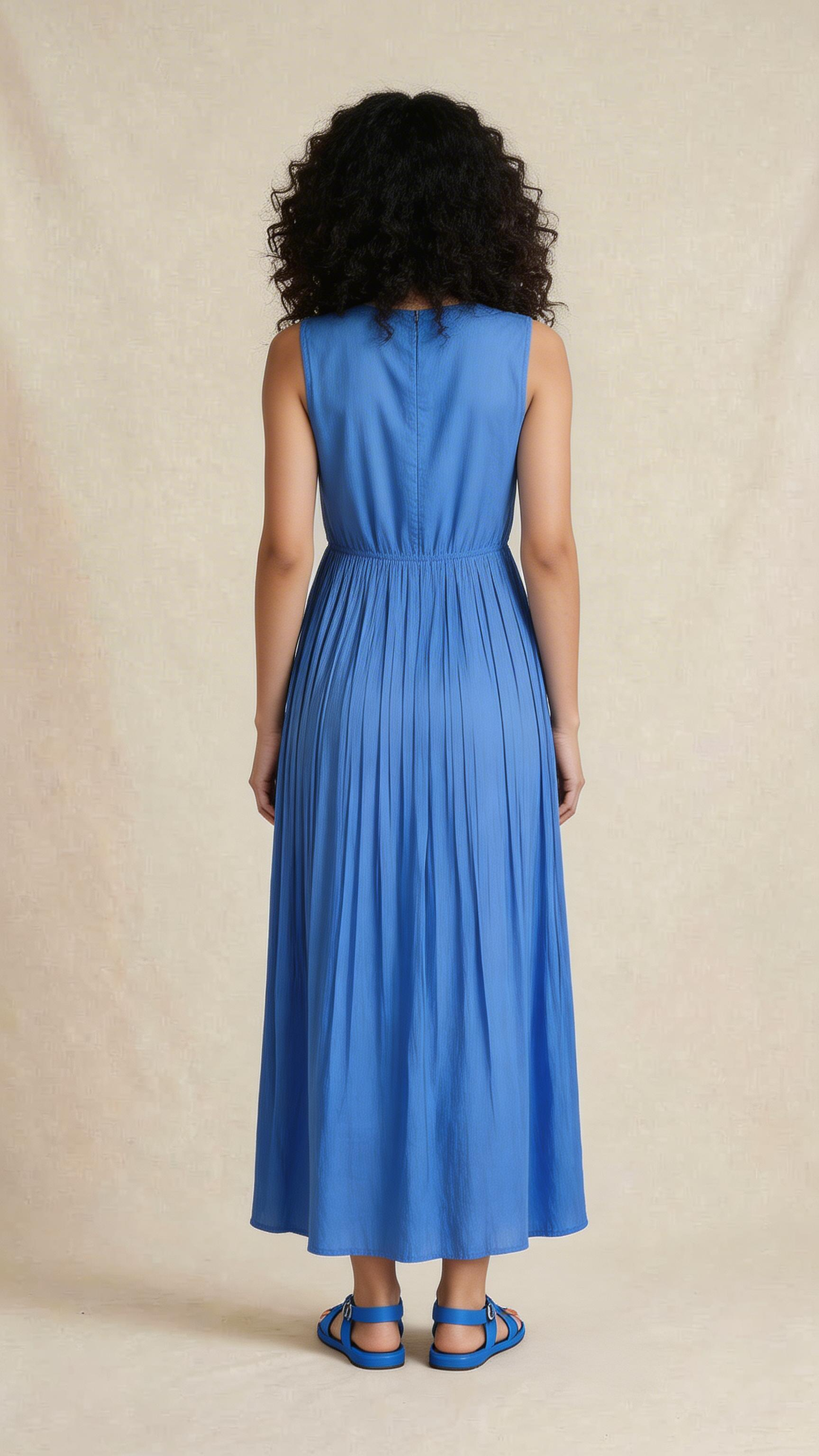 Royal Blue Embellished Maxi Dress