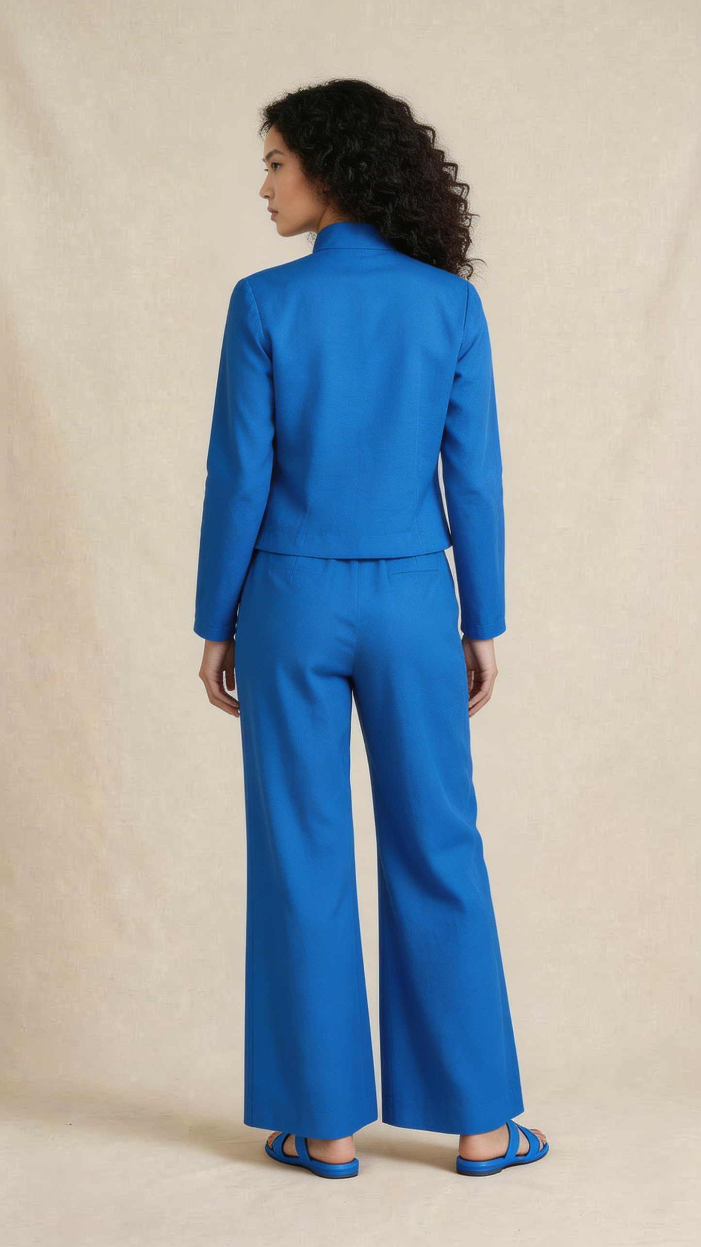 Blue Embroidered Co-ord Set