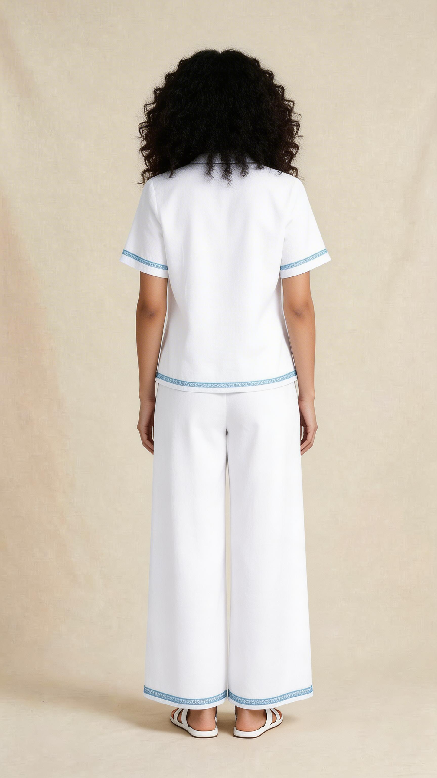 Tropical Embroidered Co-ord Set