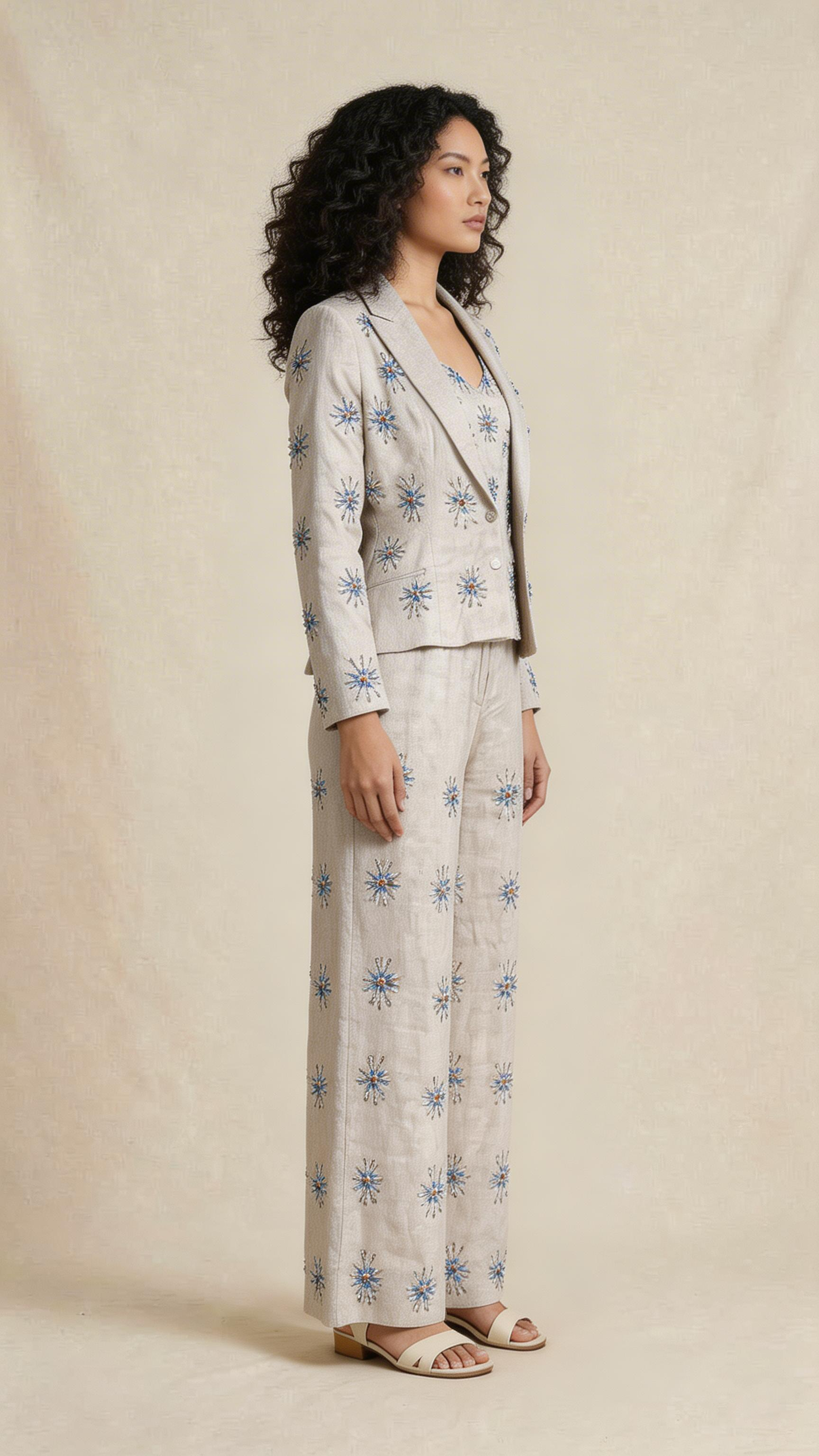 Embellished Blazer Co-ord Set